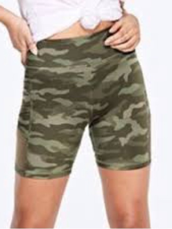 PINK Victoria's Secret Pants - Pink Victoria Secret Sport Camo High-Waist Women’s Bike Shorts with pockets XS
